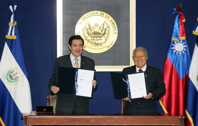 Taiwan et le Salvador signent un communiqué conjoint