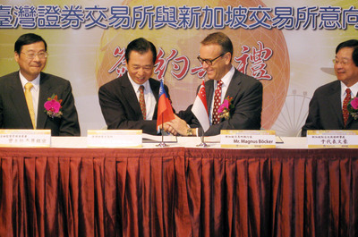 Taiwan et Singapour concrétisent leurs coopérations boursières