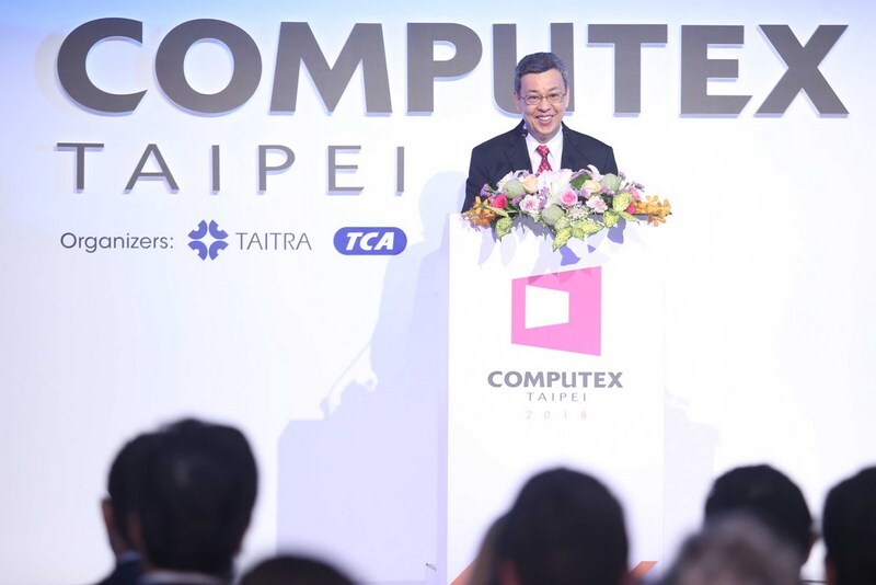Inauguration du Computex Taipei 2018 en présence du Vice Président Chen Chien-jen (photo CNA)