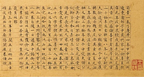 Le peintre et poète Mi Fu de la dynastie des Song