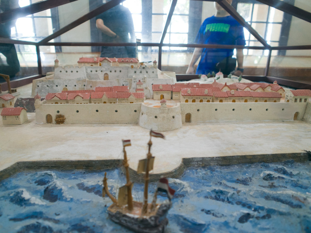 Maquette du fort et de la cité (image RTI)