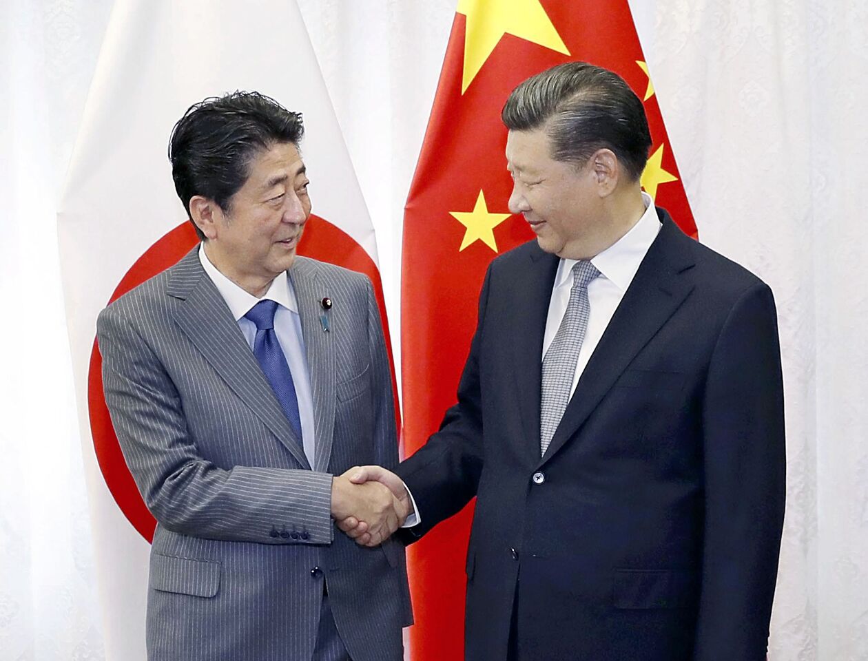 Réactions du gouvernement taiwanais à la visite de Shinzo Abe en Chine