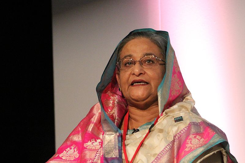 La première ministre du Bangladesh Sheikh Hasina en 2014 (Image : Flickr - Russel Watkins)