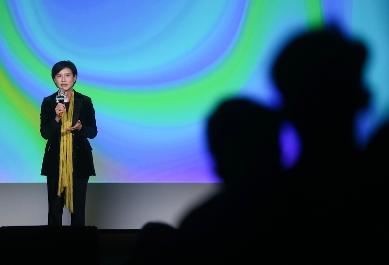 La ministre de la culture taiwanaise lors de la nuit des idées (image CNA)