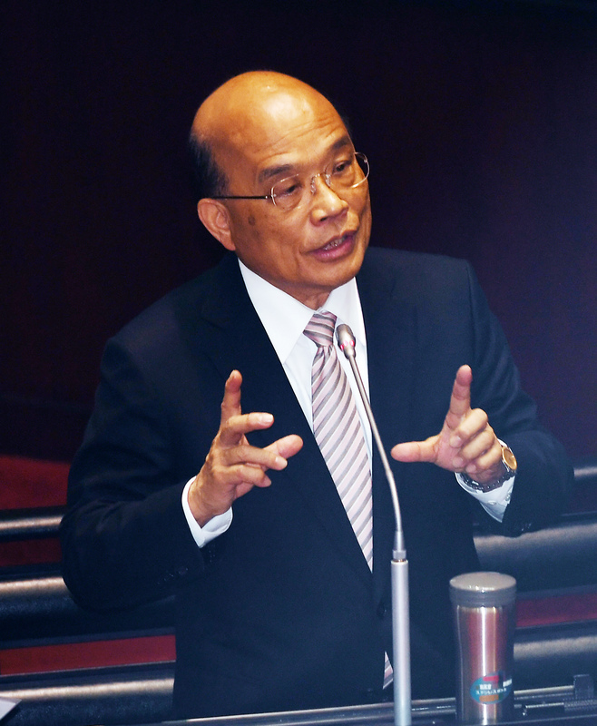 Su Tseng-chang appelle à la tolérance et au respect concernant le mariage de personnes de même sexe