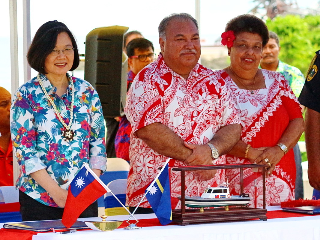 Tsai Ing-wen est reçue par le président de Nauru