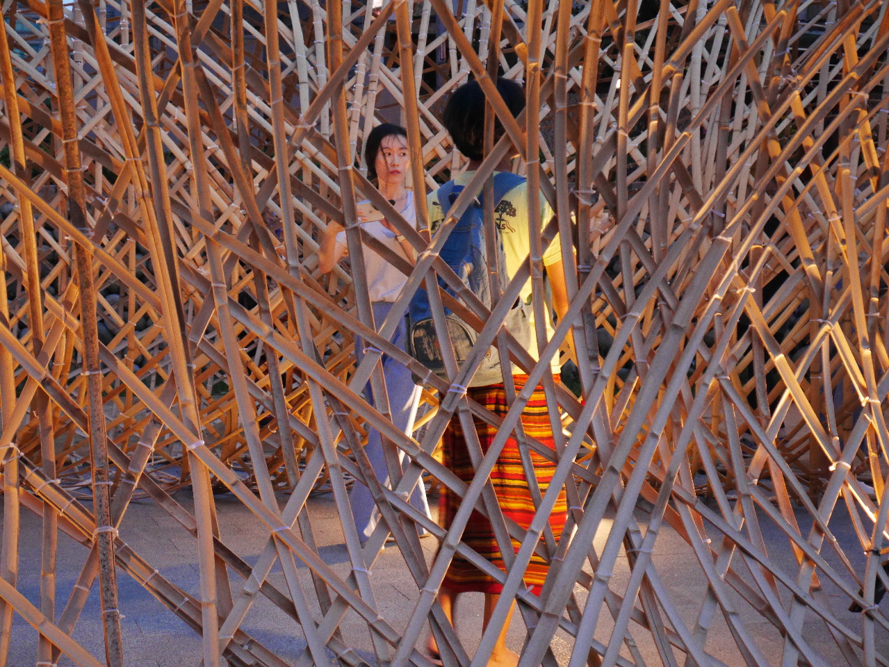 Des ateliers de construction de pavillons en bambou à Hsinchu