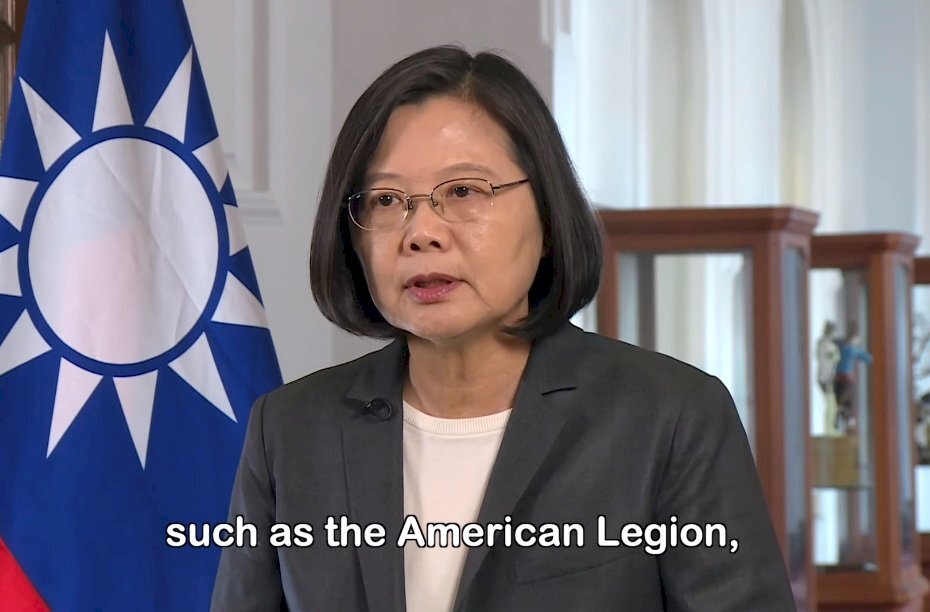 La présidente taiwanaise s’adresse aux vétérans américains en vidéo