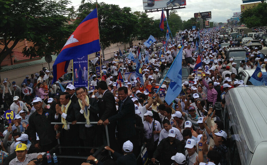 Sam Rainsy en 2013 (Image : Flickr - Prachatai) 