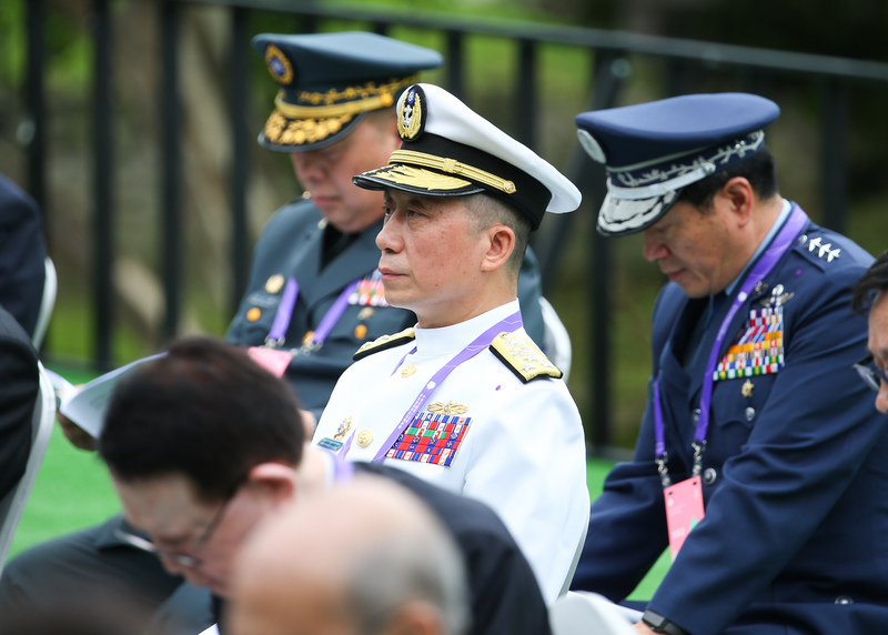 La Marine organise une cérémonie de pose de la quille dans le cadre du programme de construction de sous-marins taïwanais