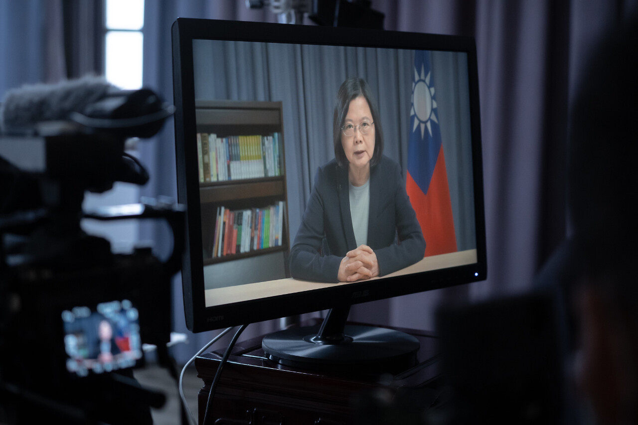 Tsai Ing-wen défend sa politique interdétroit lors d’un discours au Hudson Institute