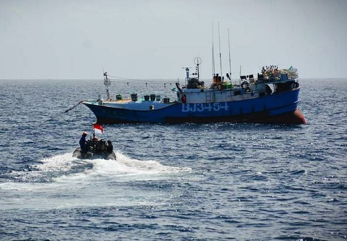 Un bateau de pêche taiwanais intercepté par les autorités indonésiennes