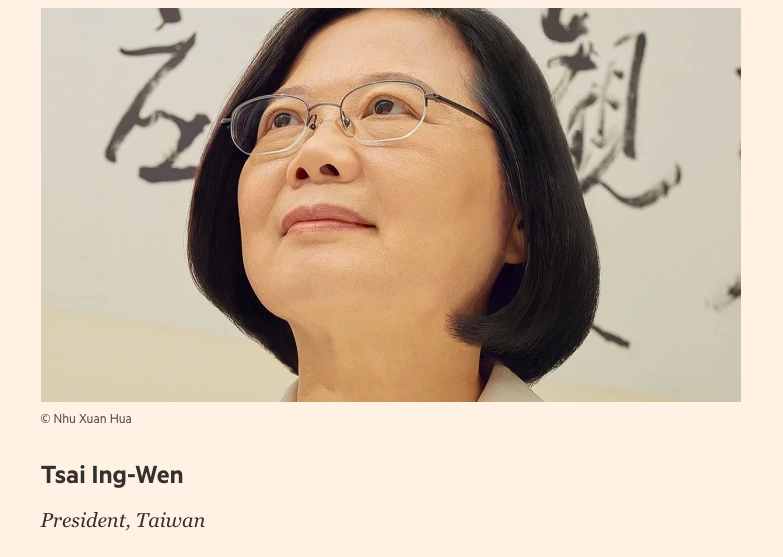 Tsai Ing-wen élue parmi les 25 femmes les plus influentes par le Financial Times