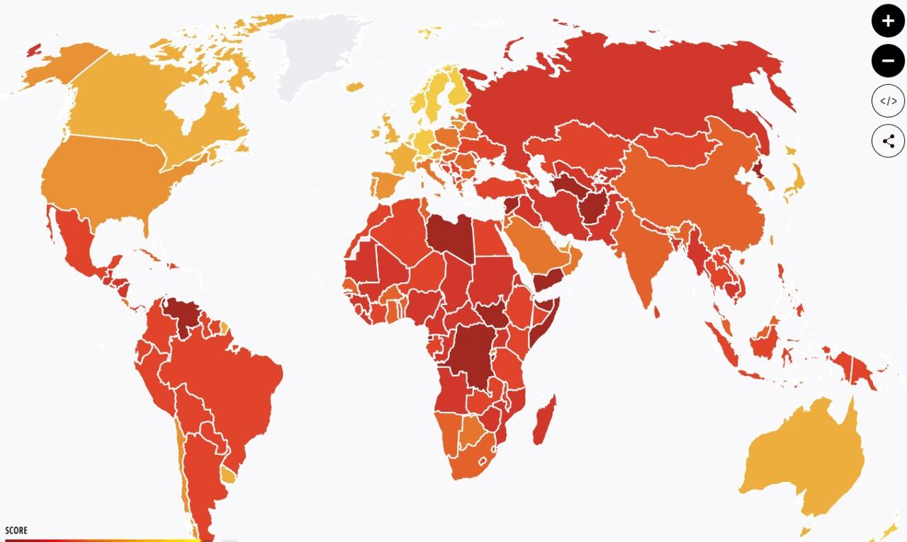 Taiwan classé parmi les pays les moins corrompus par Transparency International 2021
