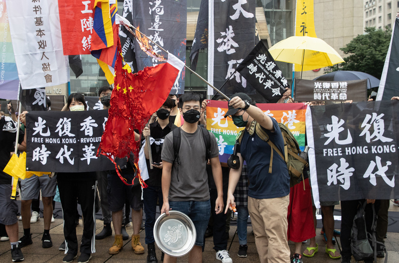 Les Hongkongais à Taïwan marquent les 3 ans du mouvement anti-extradition