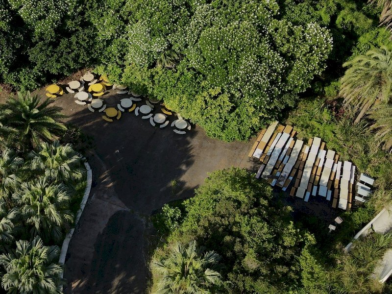 Le parc à thème Formosa Fun Coast est fermé au public depuis sept ans lorsqu’une fête du samedi soir a tourné au drame. Sept ans après la tragédie, le parc à l'abandon n'est plus que ruines. La nature a repris ses droits et les installations du parc sont à peine visible. (Photo CNA)