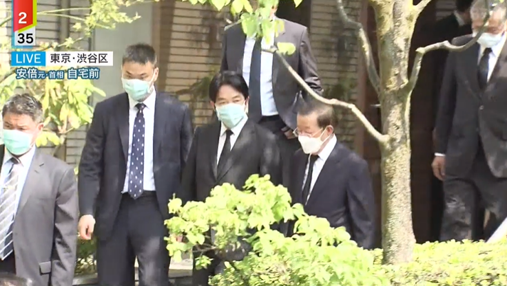 Le vice-président taïwanais aperçu à la résidence de Shinzo Abe au Japon