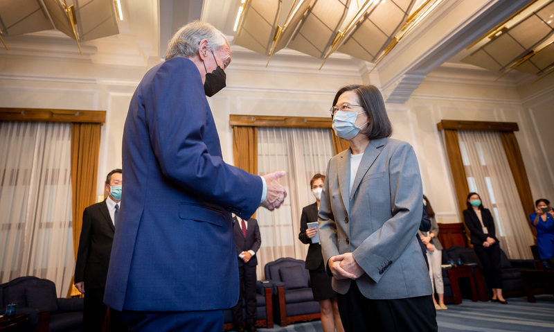 Ed Markey rencontre Tsai Ing-wen (photo CNA)