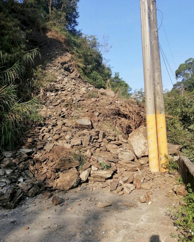 Séisme du 17 septembre à Taitung. De magnitude 6,4 les secousses ont provoqué des dégâts matériels dans l’Est et le Sud de Taïwan (photo CNA)