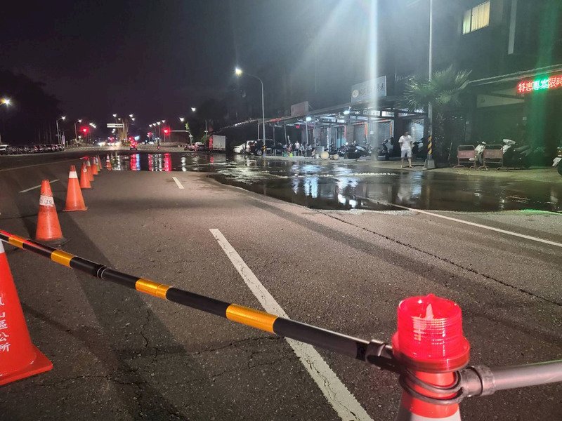 Séisme du 17 septembre à Taitung. De magnitude 6,4 les secousses ont provoqué des dégâts matériels dans l’Est et le Sud de Taïwan (photo CNA)