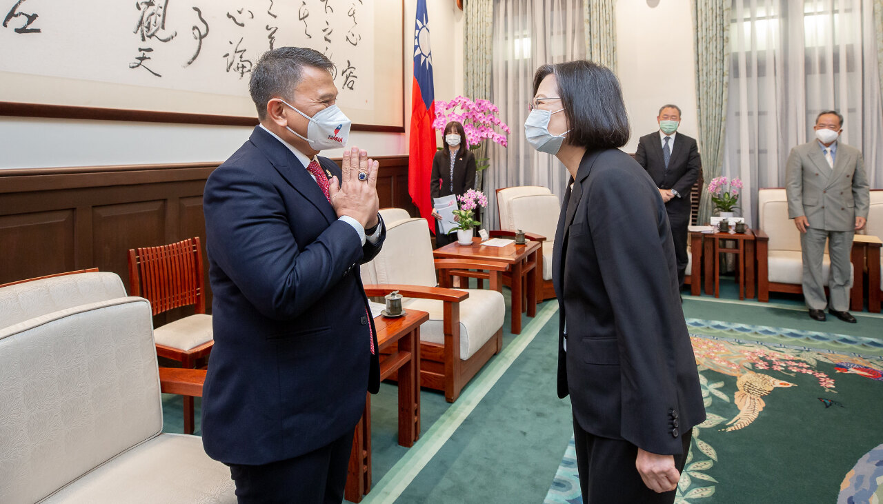 La présidente Tsai Ing-wen recoit une délégation parlementaire indonésienne au Palais présidentiel