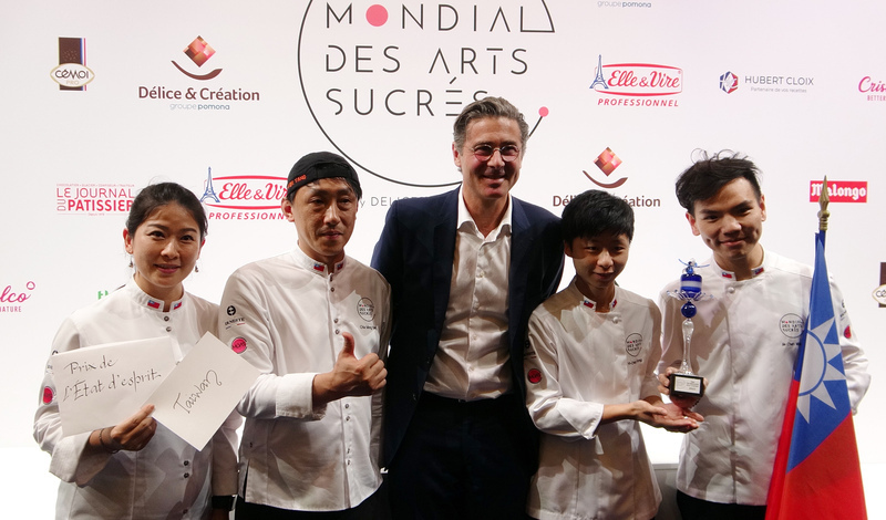 L’équipe taïwanaise récompensée du « Meilleur état d’esprit » au Mondial des Arts Sucrés