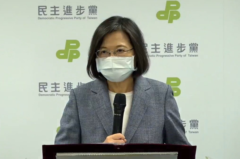 Tsai Ing-wen démissionne de la présidence du DPP