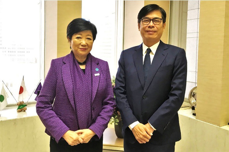 Le maire de Kaohsiung Chen Chi-mai en visite au Japon