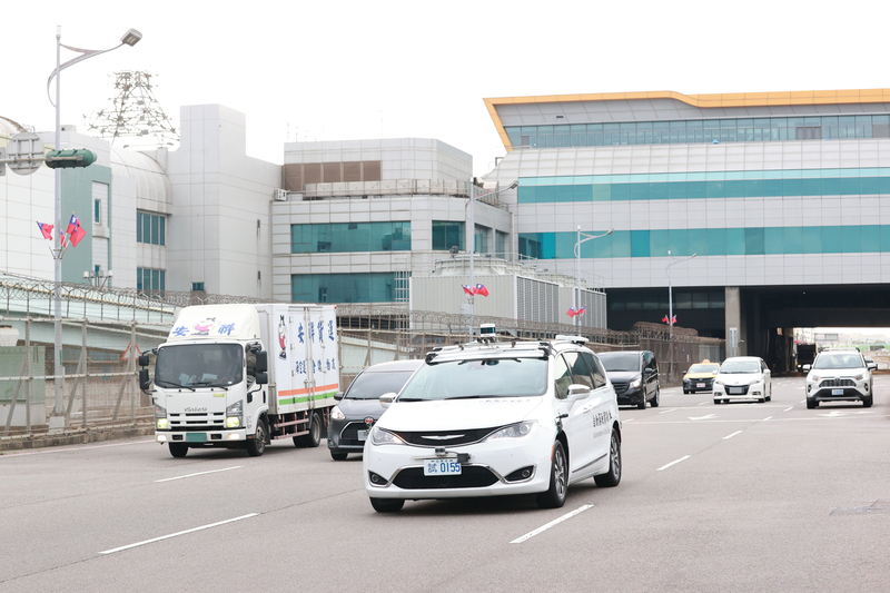 Test de véhicule autonome à l’aéroport international de Taoyuan