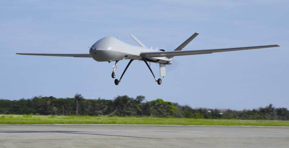 Un drone militaire endommagé lors d’un test