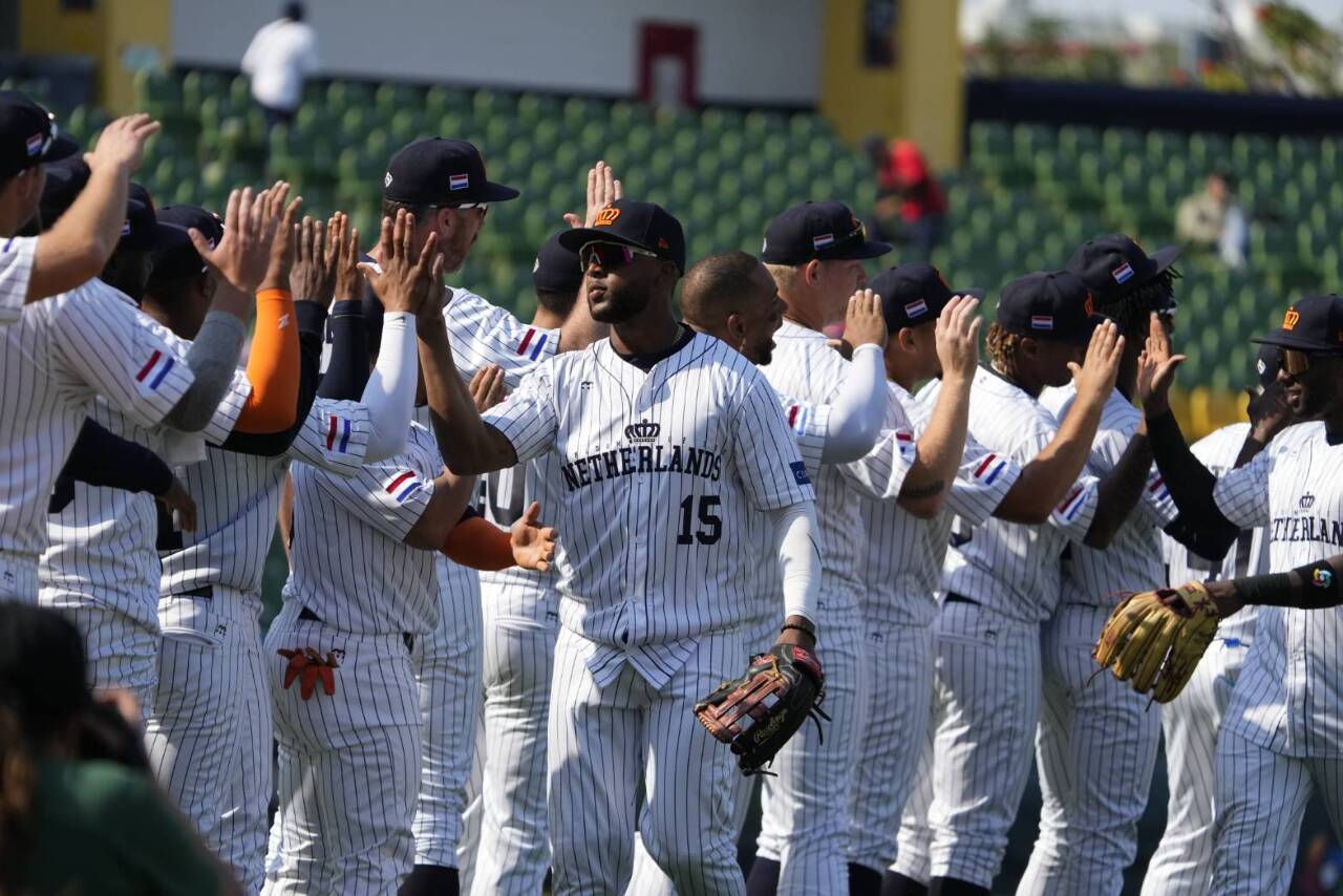 Taïwan accueille les matches du groupe A de la Classique mondiale de baseball 2023 (ici les Pays-Bas contre le Panama)