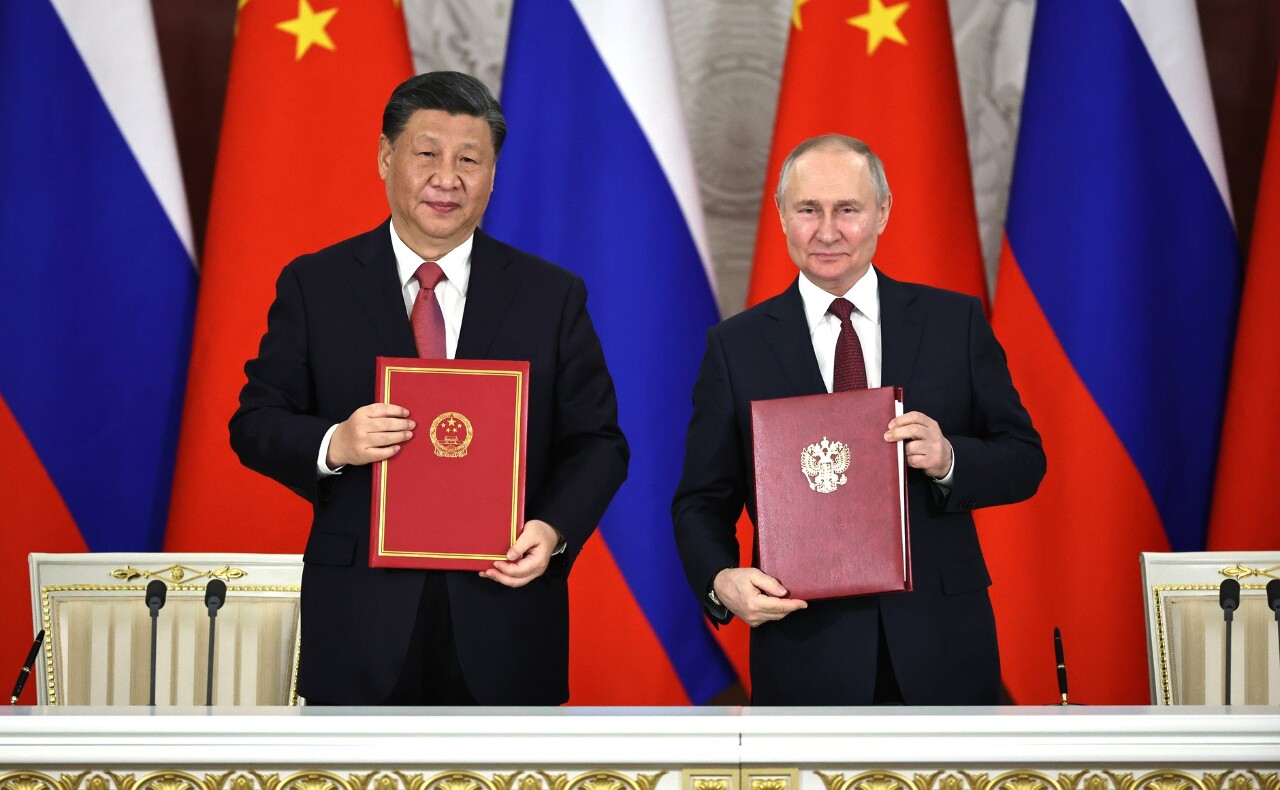 Rencontre entre Xi Jinping et Vladimir Poutine en mars 2023 (Image : Kremlin)