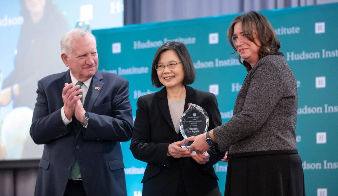 Tsai Ing-wen reçoit le Prix du leadership mondial de l’institut Hudson
