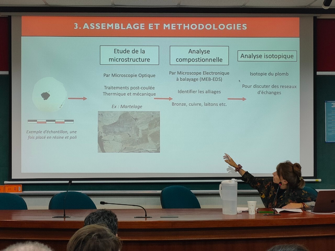 Mélissa Cadet a présenté ses recherches lors de la journée Jeunes chercheurs organisée le 12 juin par le CEFC (Image : Chen Sih-jie)