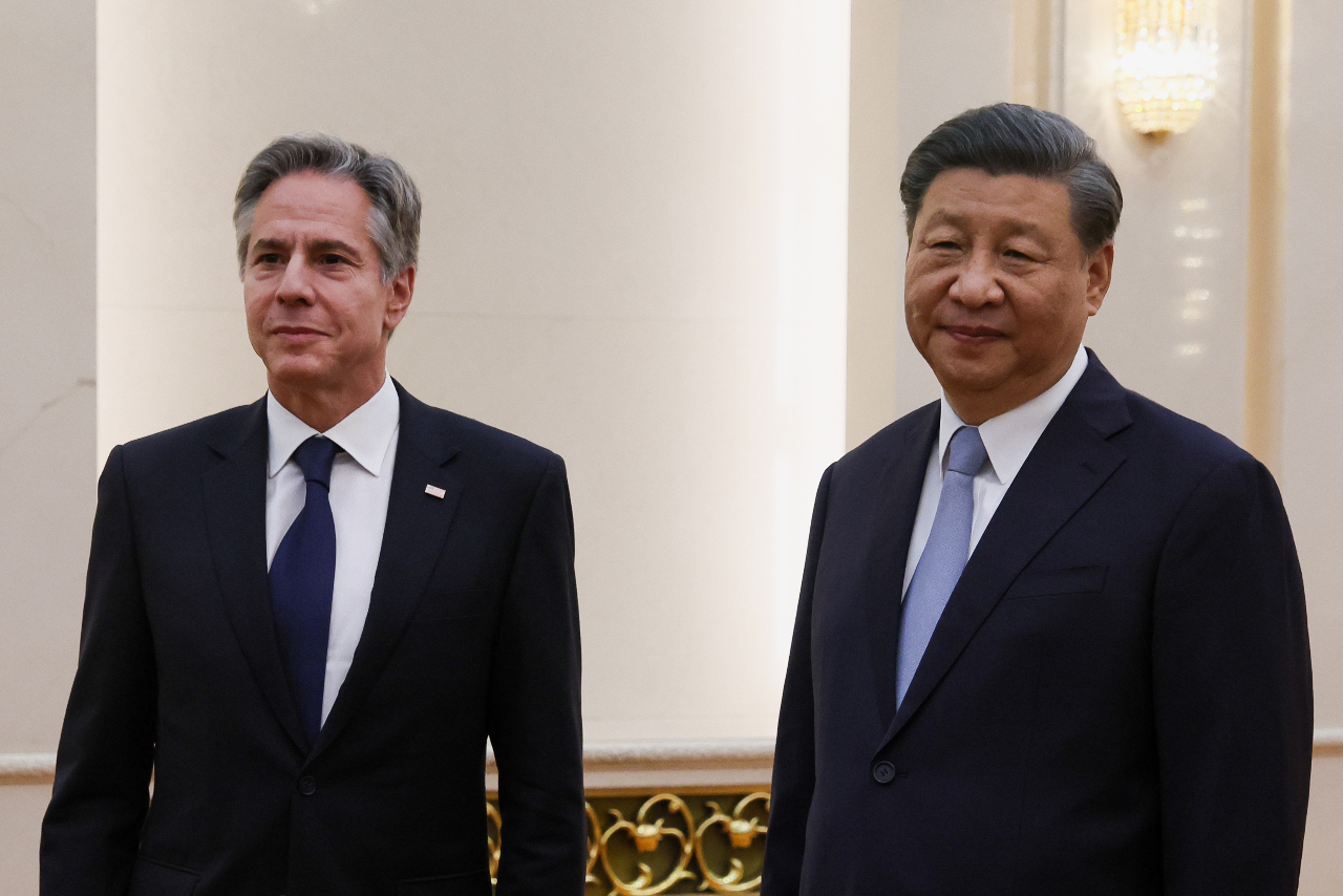 Rencontre entre Antony Blinken et Xi Jinping à Pékin le 19 juin 2023 (Image : AFP)