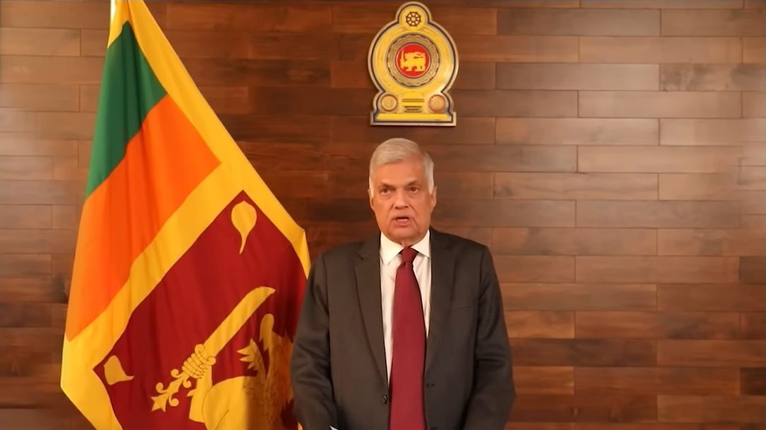 Le président du Sri Lanka Ranil Wickremesinghe (Image : Facebook)