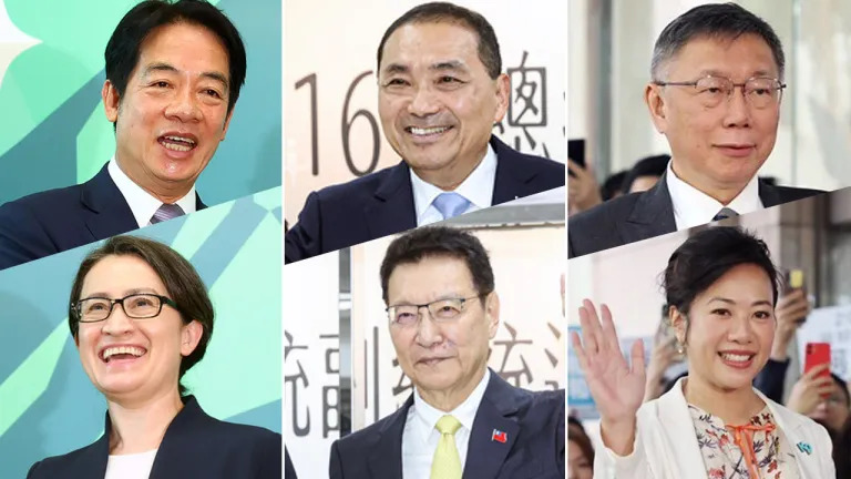 Candidats à l'élection présidentielle 2024 (Image à partir des photos de CNA)