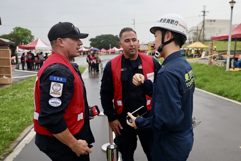 Taipei conduit un exercice de prévention des catastrophes et de sauvetage avec les secouristes japonais, singapouriens et américains