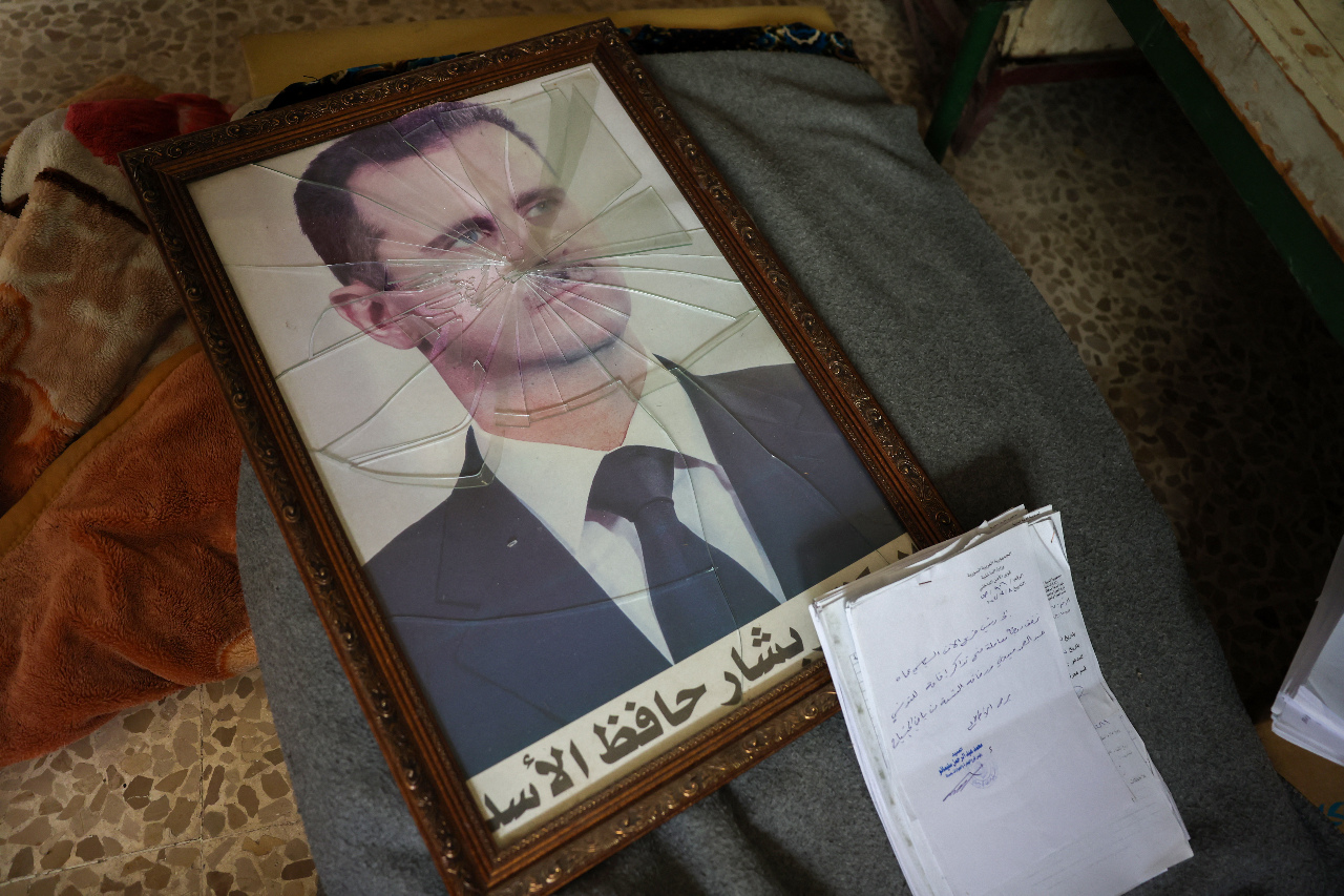 Portrait de l'ex-dirigeant syrien Bashar al-Assad (Image : AFP)