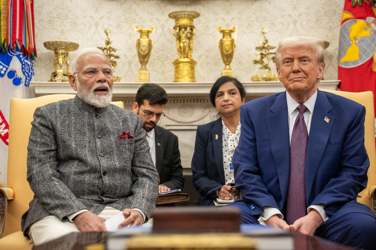 Le premier ministre indien Narendra Modi s'est rendu à Washington la semaine dernière pour rencontrer, jeudi dernier, le nouveau président américain Donald Trump (Image : X@WhiteHouse)