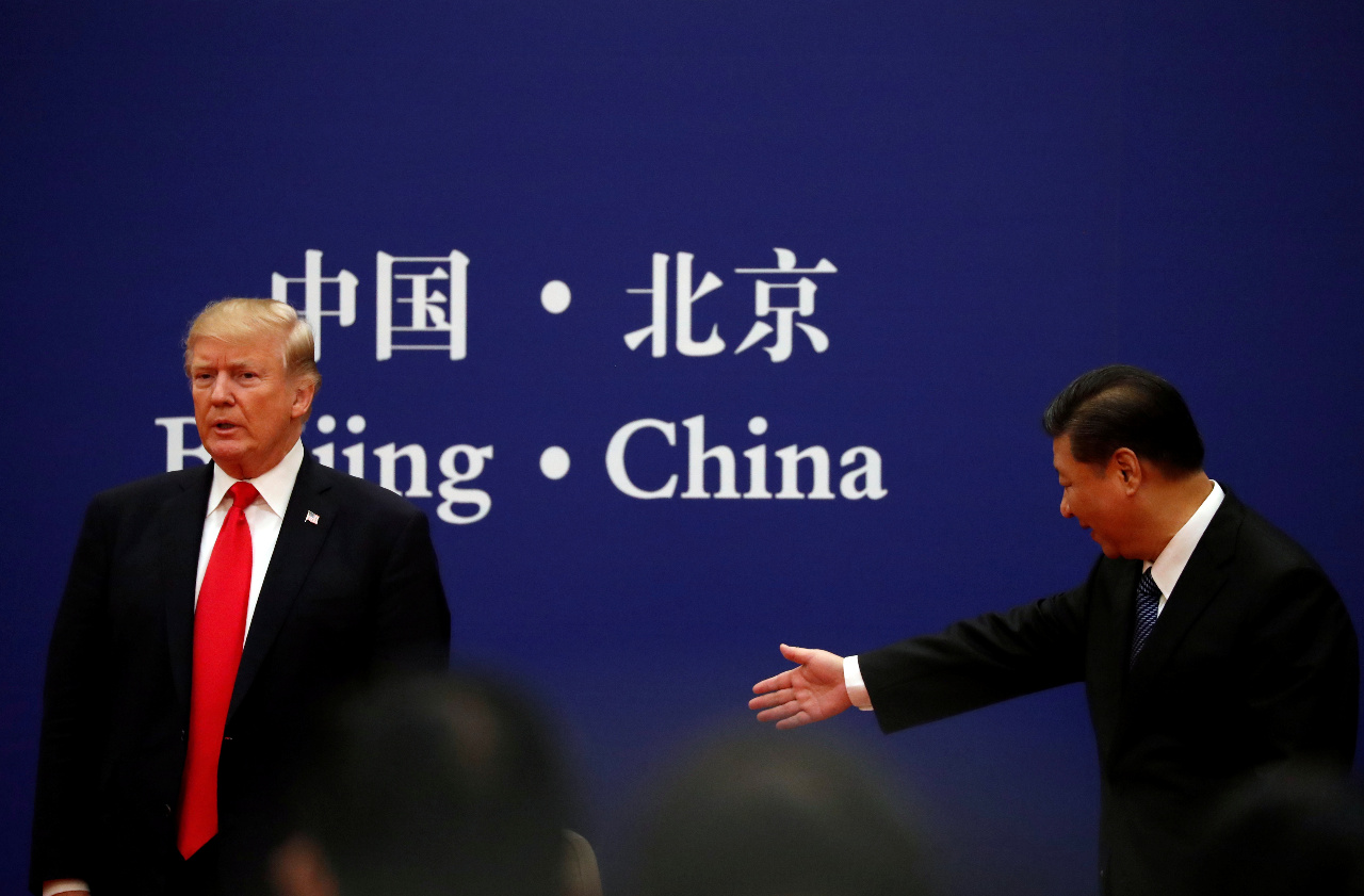 Donald Trump et Xi Jinping en 2017 (Image : Reuters)