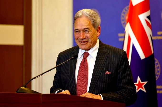 Le chef de la diplomatie néo-zélandaise Winston Peters (Image : X@NewZealandMFA)