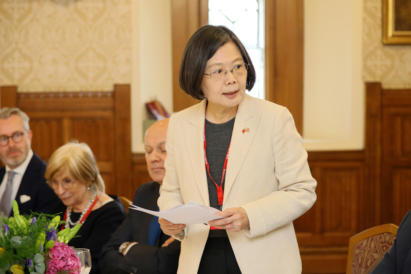 A Londres, Tsai Ing-wen encourage le renforcement des coopérations entre Taïwan et le Royaume-Uni